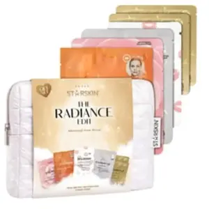 STARSKIN The Radiance Giftset - Hydraterende, stralende en glanzende huid 6 maskers voor gezicht, lippen en ogen Inclusief Toilettas Perfect cadeau voor beauty lovers Koreaanse huidverzorging pas cher