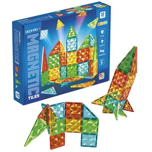Geomag Magnetic Tiles Gems 32 pas cher