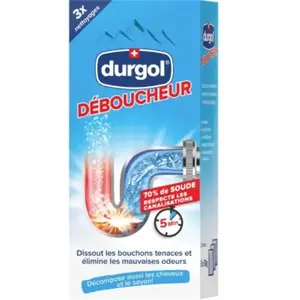 Durgol Déboucheur 3 Sachets 50g - Durgol pas cher