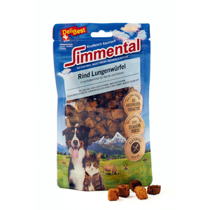 DeliBest Simmental Mini cubes poumons de boeuf sain à mâcher pour chiens et chats I Poumon de boeuf particulièrement digeste I Friandises d'entraînement Sport pour chien I Délicieuses collations pourVendu parzooplus-be