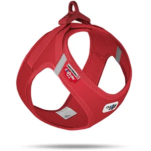 Curli Clasp Harnais en softshell pour chien, rouge, taille 3XS pas cher