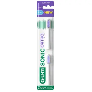 GUM Opzetborstels Sonic Ortho - 2 stuks pas cher