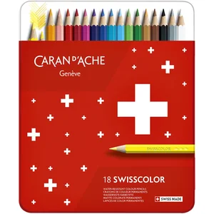 Boite de 18 crayons de couleur permanents - Caran d'Ache pas cher