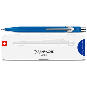 Comparateur de prix : Porte-mines avec étui métal Caran d'Ache 844 0,7mm Colormat-X Bleu