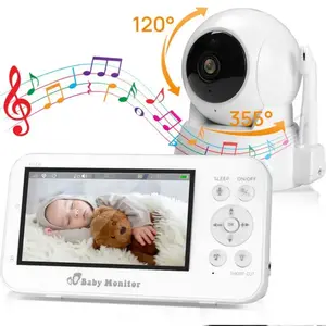 VSIUO Écoute Bébé Sécurisé Sans WiFi - Baby Phone HD 720P & 5 Écran LC... pas cher