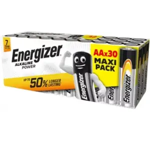 Pile ENERGIZER Alkaline Power x30 piles AA pas cher
