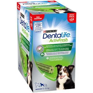 PURINA Dentalife ActivFresh Bâtonnets à mâcher pour chien de taille moyenne - 24 bâtonnets pas cher