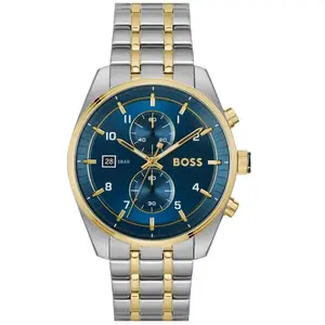 BOSS, Montre, Skytraveller, Or, Argent, (44 mm) pas cher