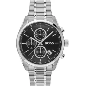 BOSS, Montre, Grand Prix 44, Argent, (45 mm) pas cher