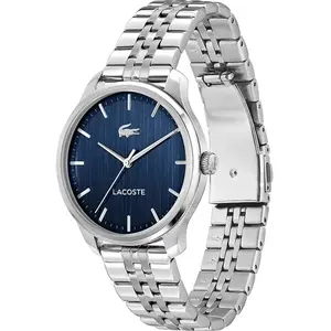 Lacoste, Montre, Lisbon, Bleu, Turquoise, Argent, (Horloge analogique, 42 mm) pas cher