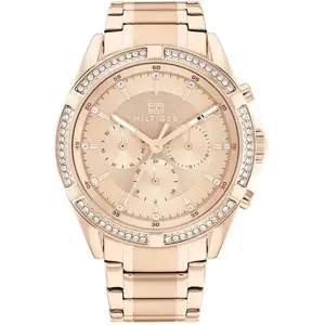 Bracelet acier femme - Tommy Hilfiger - Montre femme Tommy Hilfiger Kenzie acier rose pas cher