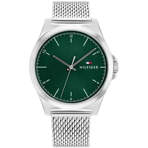 Tommy Hilfiger Montre Tommy Hilfiger Norris Acier Milanais Cadran Vert pas cher