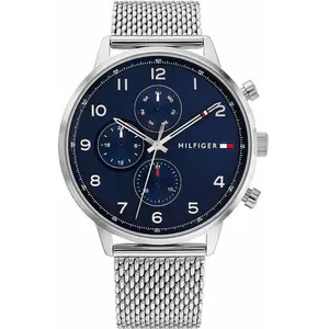 Tommy Hilfiger Tommy Hilfiger - Montre Homme Leonard Bleu 1792078 - Argentã© pas cher