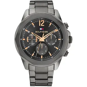 Tommy Hilfiger Pour des hommes Montre à deux couches, Gris pas cher
