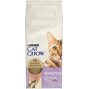 4415 PURINA Cat Chow Special Care Sensitive, saumon pour chat - 15 kg pas cher