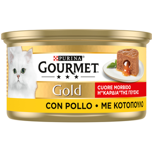 Purina Gourmet Gold Coeur souple Nourriture humide pour chats avec poulet, 85 gr pas cher