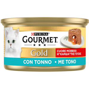 24x85g Gourmet Gold Coeur fondant thon nourriture humide pour chat pas cher