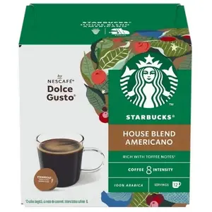 Starbucks House Blend, Koffiecapsule, Americano, Dolce Gusto, Meerkleurig, 12 stuk(s) pas cher