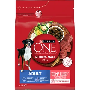 Purina One Medium Maxi Adult Honden droogvoer -  Rund - 2500g pas cher