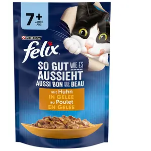 Felix Tendres effilés Senior 26 x 85 g pour chat - poulet pas cher
