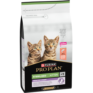 Purina PRO PLAN Croquettes pour Chat Sterilisé au Saumon - 1,5kg pas cher