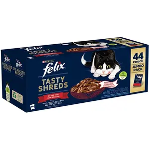 Comparateur de prix : 44x80g Felix Succulent Grill sélection de la campagne - Pâtée pour chat