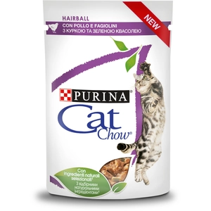 PURINA Cat Chow 26 x 85 g pour chat - Hairball poulet, haricots verts pas cher