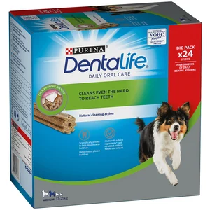 8x69g PURINA Dentalife Bâtonnets à mâcher de taille moyenne 24 bâtonnets pas cher