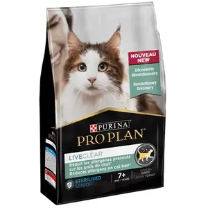 Purina Proplan LiveClear Chat Stérilisé Sénior Dinde 2,8kg pas cher