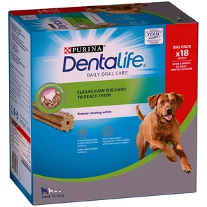 18 bâtonnets (6x106g) PURINA Dentalife à mâcher, pour chien de grande ... pas cher
