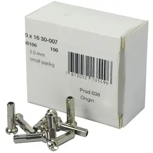Dt swiss Câbles Dt Swiss Cable Tips Brass 100 Units 2 x 16 mm pas cher
