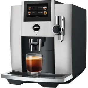Jura Jura S8 - Machine à café automatique avec mousseur à lait - 15 bar - chromeVendu parcafeengrains