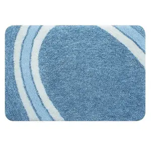 Comparateur de prix : SPIRELLA Tapis de bain CURVE 60x90 cm - Bleu