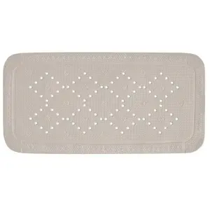Tapis Fond de baignoire PVC ALASKA - SPIRELLA - 71x36cm - Taupe pas cher