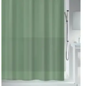 rideau de douche PEVA BIO 180x200cm Vert Basil Spirella