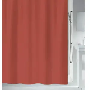 Rideau de douche - Spirella - PRIMO - Polyester - 180x200cm - Terracot...