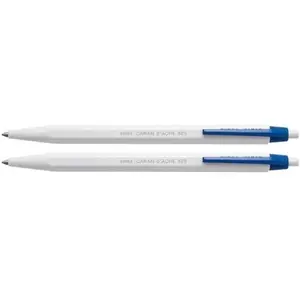Caran d'Ache d´Ache 825 0825.260 Lot de 2 stylos à bille rétractables en plastique Gris/bleu Dimensions : env. 14 cm Multicolore 14 cm pas cher