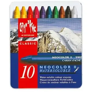 Boite de 10 Craies Neocolor II Caran d'Ache pas cher