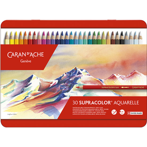 Caran d'ache - Kleurpotloden Caran d'Ache Supracolor 30 stuks assorti pas cher