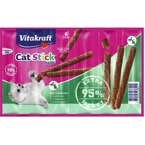 Vitakraft Cat-Stick Mini Canard & Lapin P/6 pas cher