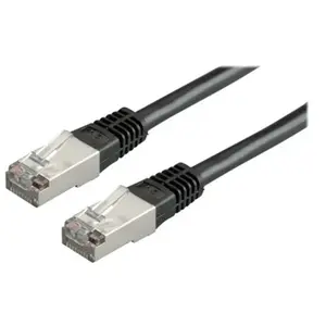 Secomp VALUE Patchkabel Cat.6 (Class E) S/FTP (PiMF), zwart, 0,5 m pas cher
