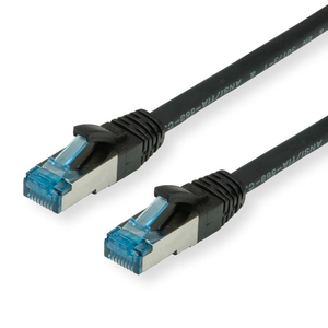 VALUE Patchkabel Kat.6A (Class EA) S/FTP (PiMF), LSOH, zwart, 1,5 m pas cher