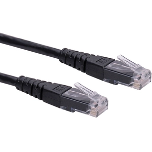 Secomp ROLINE Patchkabel Cat.6 UTP (Class E), zwart, 0,3 m pas cher