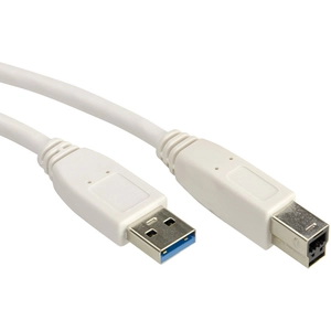 VALUE USB 3.2 Gen 1 kabel, type A-B, wit, 0,8 m pas cher
