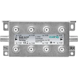 Comparateur de prix : Axing BAB 8-01P - Cable splitter - 5 - 1218 MHz - Grey - A - F - 115 mm