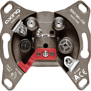 Axing BSD 961-11K Antennedoos TV, FM, Data Inbouw (in muur) ContactdoosVendu pargalaxus