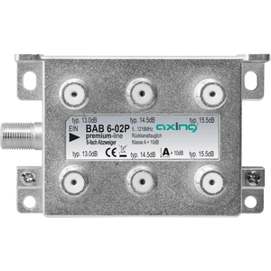 Comparateur de prix : Axing BAB 6-02P Dérivateur TV câble 6 voies 5 - 1218 MHz