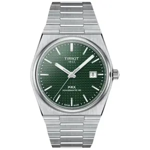 Tissot orologio PRX Powermatic 80 40mm verde automatico acciaio T137.407.11.091.00 pas cher