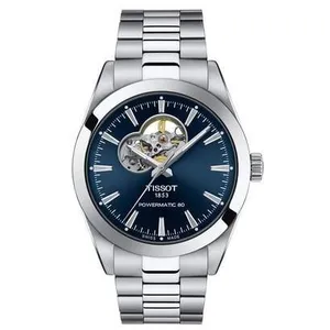 Montre - TISSOT - Gentleman - Automatique - Cadran bleu - Bracelet acier