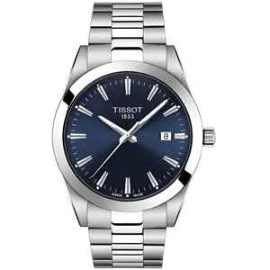 Montre Bracelet - TISSOT - Montre Tissot Gentleman acier cadran bleu pas cher
